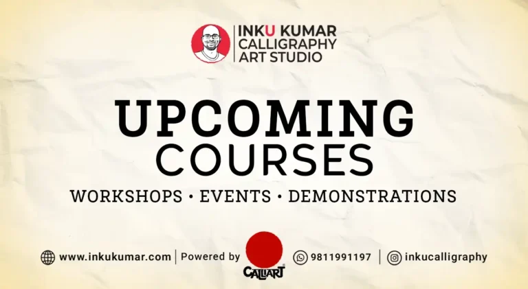 Calligraphy classes in Delhi – upcoming batches and latest courses.